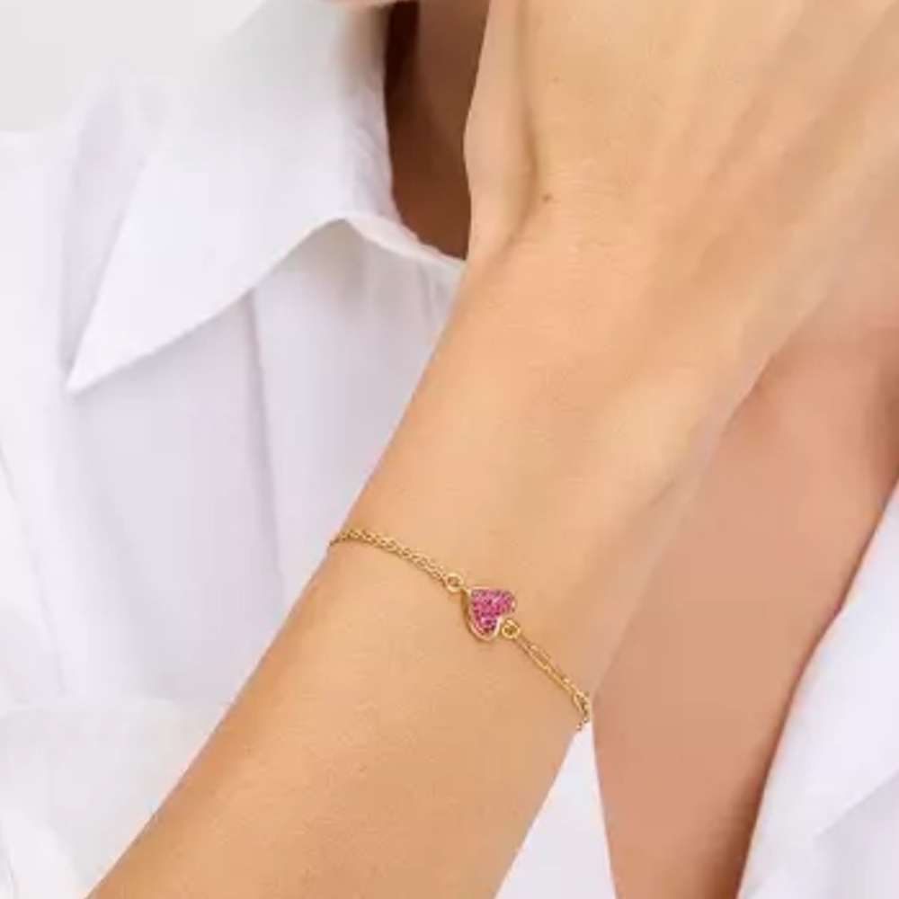 $78 Kate Spade With All My Heart Pave Bracelet red - Picture 2 of 6